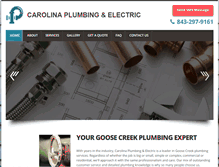 Tablet Screenshot of carolinaplumbingandelectric.com